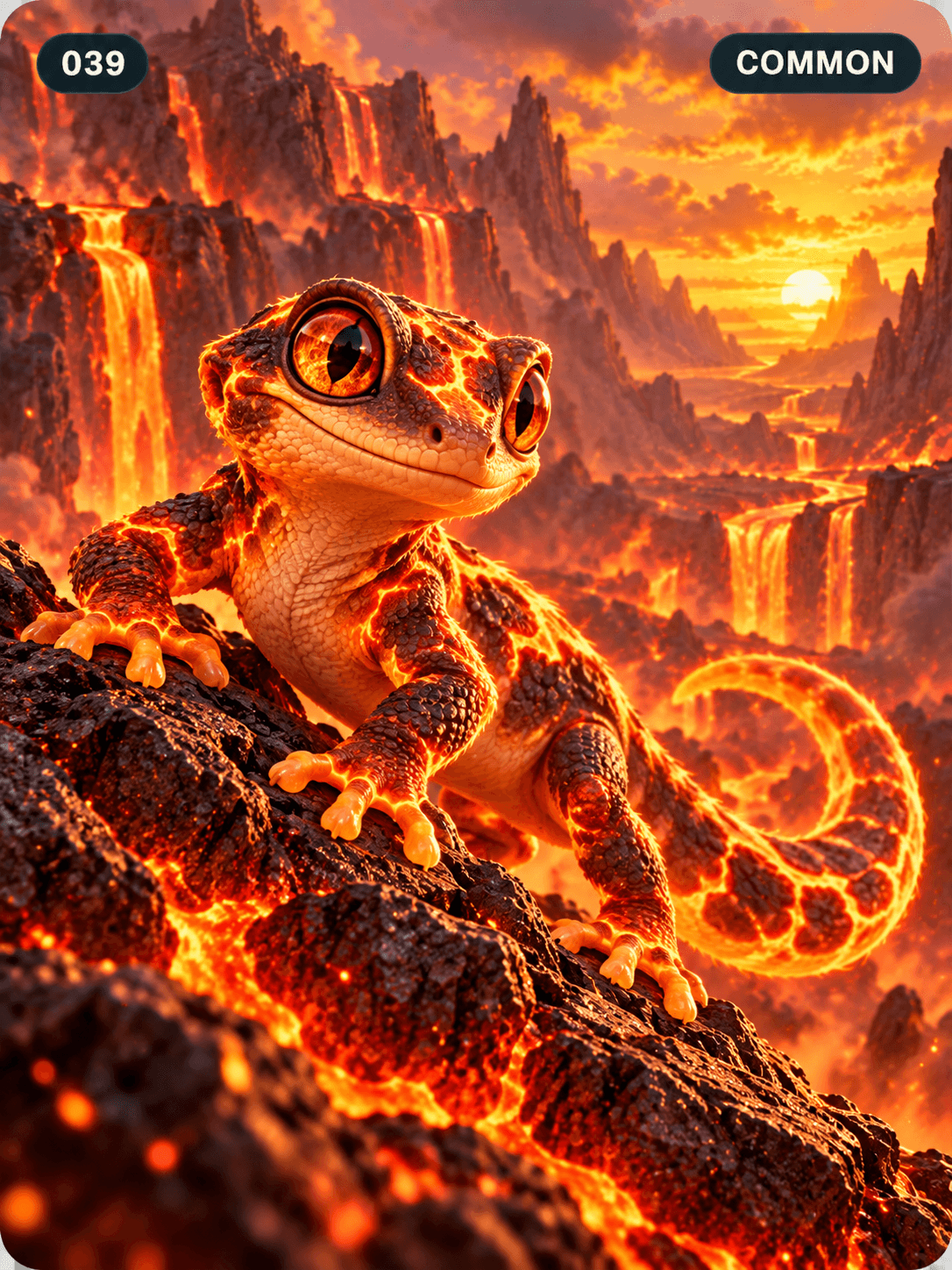 Pyre Gecko — Ember theme artwork
