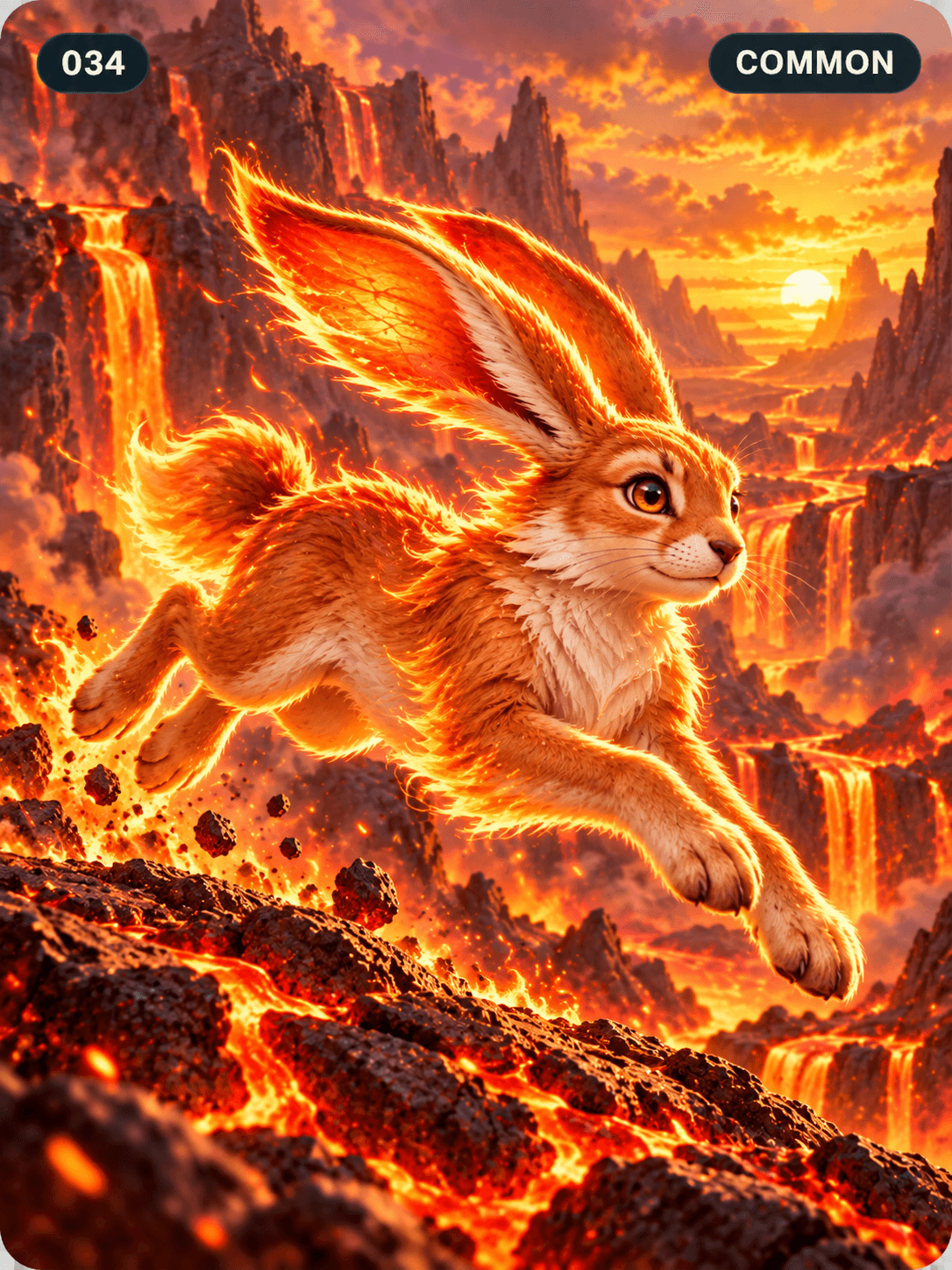 Flame Hare — Ember theme artwork