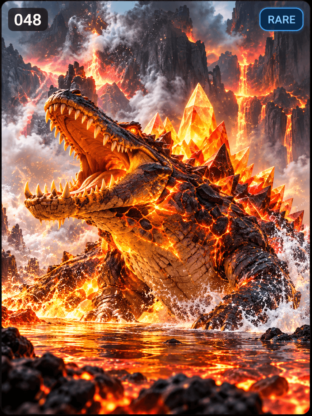 Glowrock Crocodile — Ember theme artwork